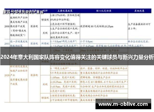2024年意大利国家队阵容变化值得关注的关键球员与新兴力量分析